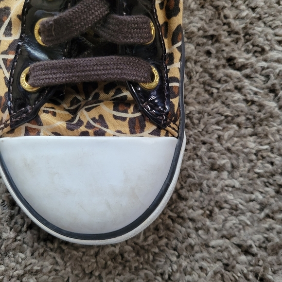 Coach Cheetah Print Sneakers Woman's Size 6 1/2 - Picture 11 of 16